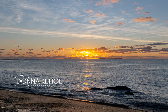 Sunrise between the Great Saltees